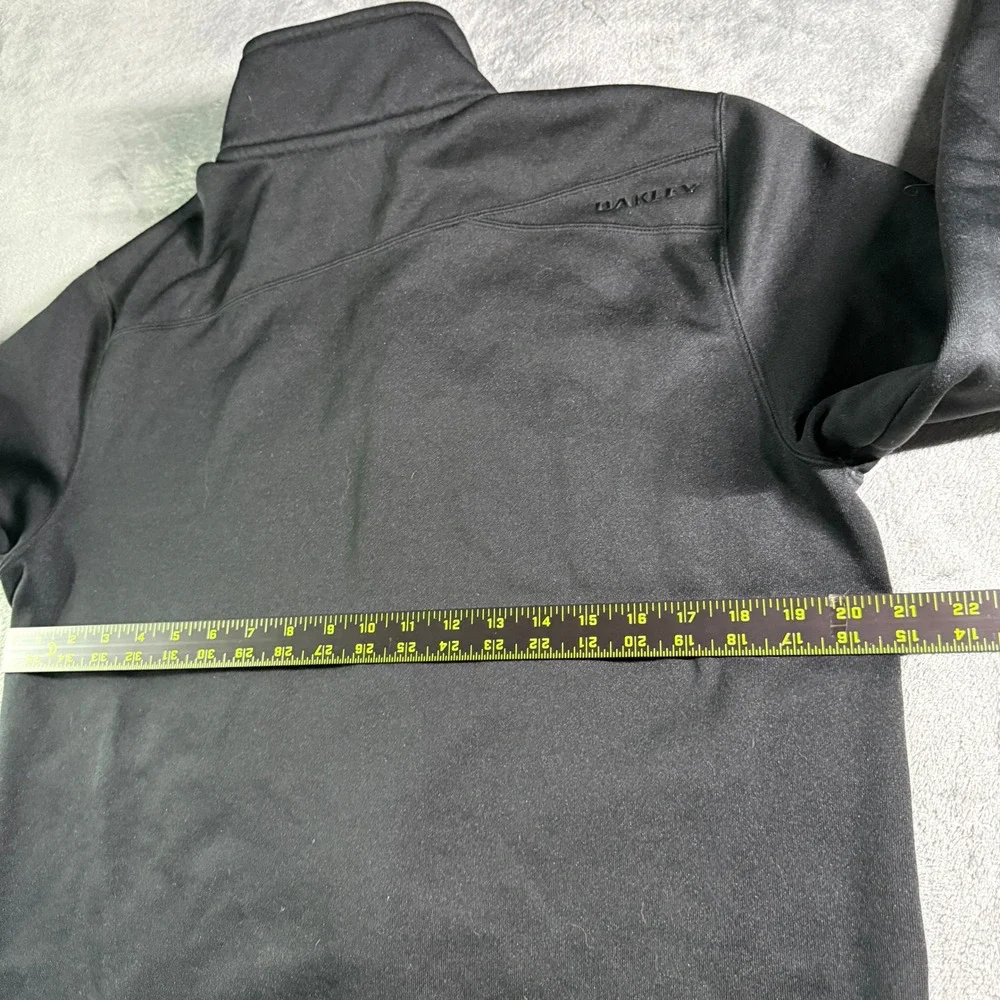 Oakley Fleece Lined Full Zip Track Jacket Mens Medium Black